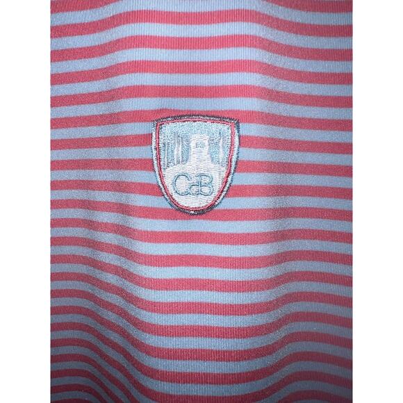 Peter Milar Summer Comfort Golf Polo Shirt, short sleeves, size M pink and blue - Picture 4 of 5